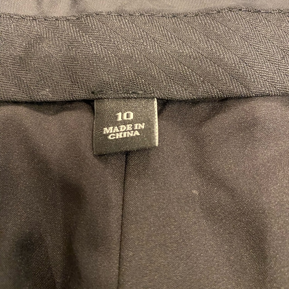 Ann Taylor Wool Blend Slacks Pants Black Size 10 - Picture 4 of 9